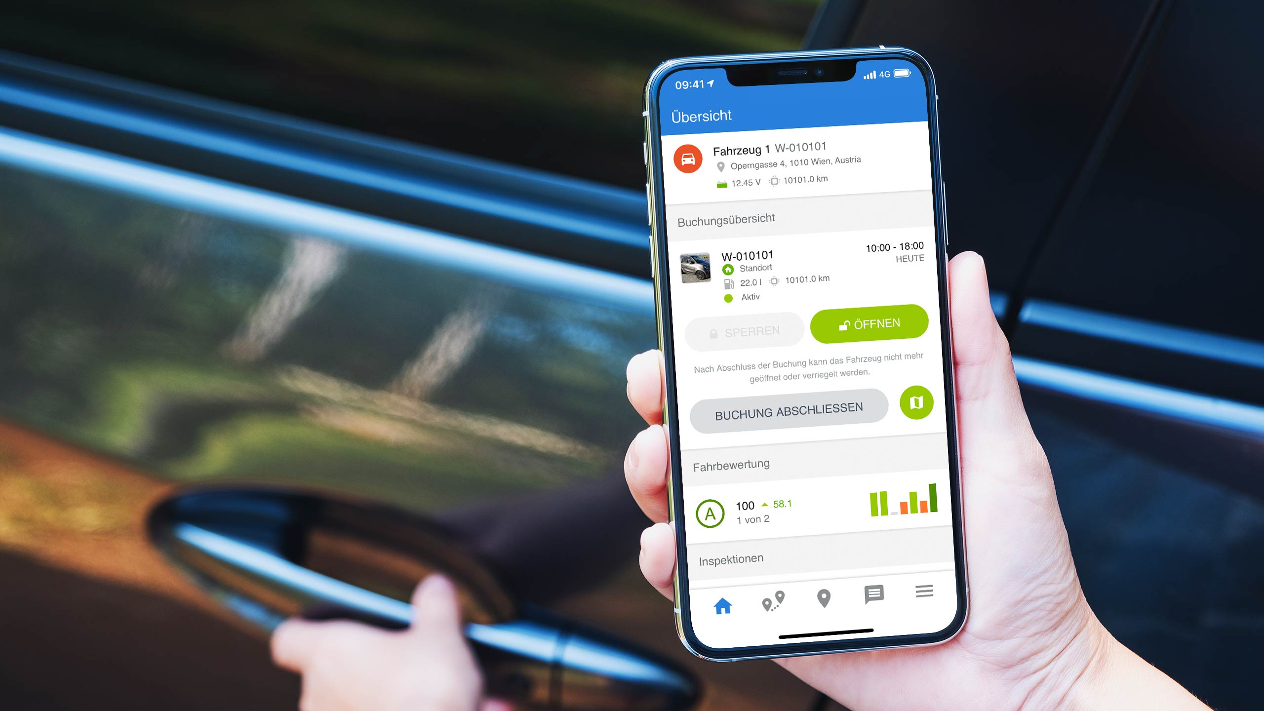 Carsharing Car Sharing Digitaler Schlüssel Schluessel Desktop Tablet Mobile Android iOS iPhone App Applikation Software